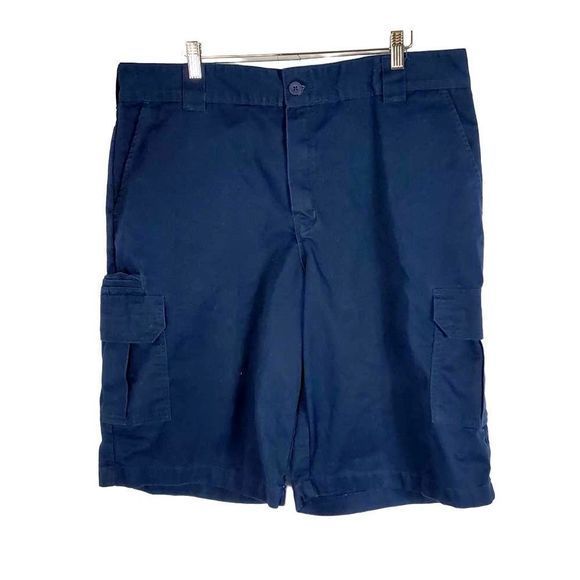 NEW‎ Dickies Relaxed Fit Navy 7 Pocket Cargo Shorts — SZ 38 x 12  NWOT - Picture 1 of 8